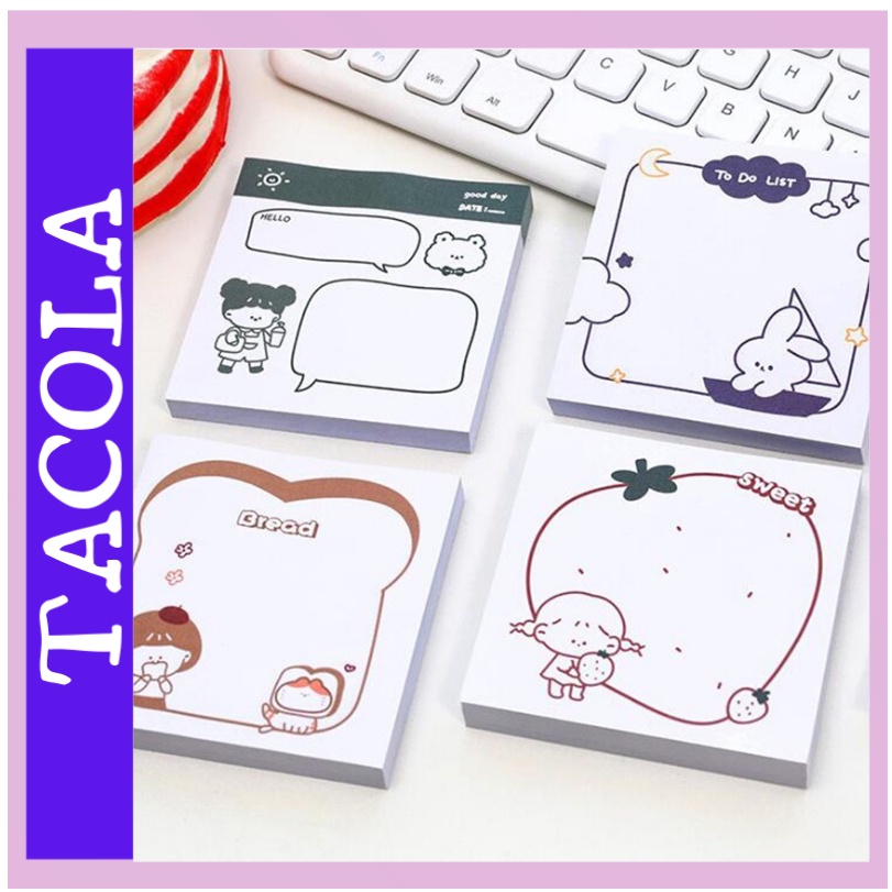 Giấy Ghi Chú Dạng Dán Đơn Giản Cho Học Sinh N02