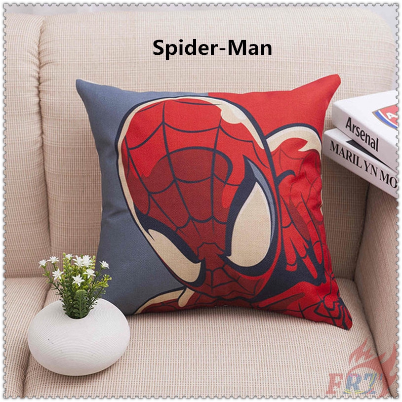 ▶ Marvel &amp; DC - Super Heroes Cushion Cover ◀ 1Pc Superhero Pillow Cover Cushion Case Pillow Case