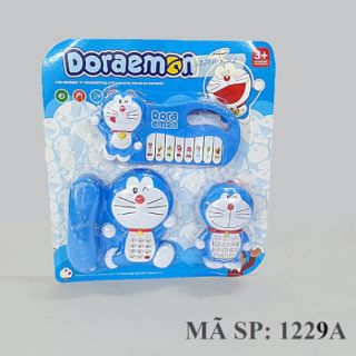Đồ chơi đàn điện thoại dùng pin Hellokitty/ Doremon