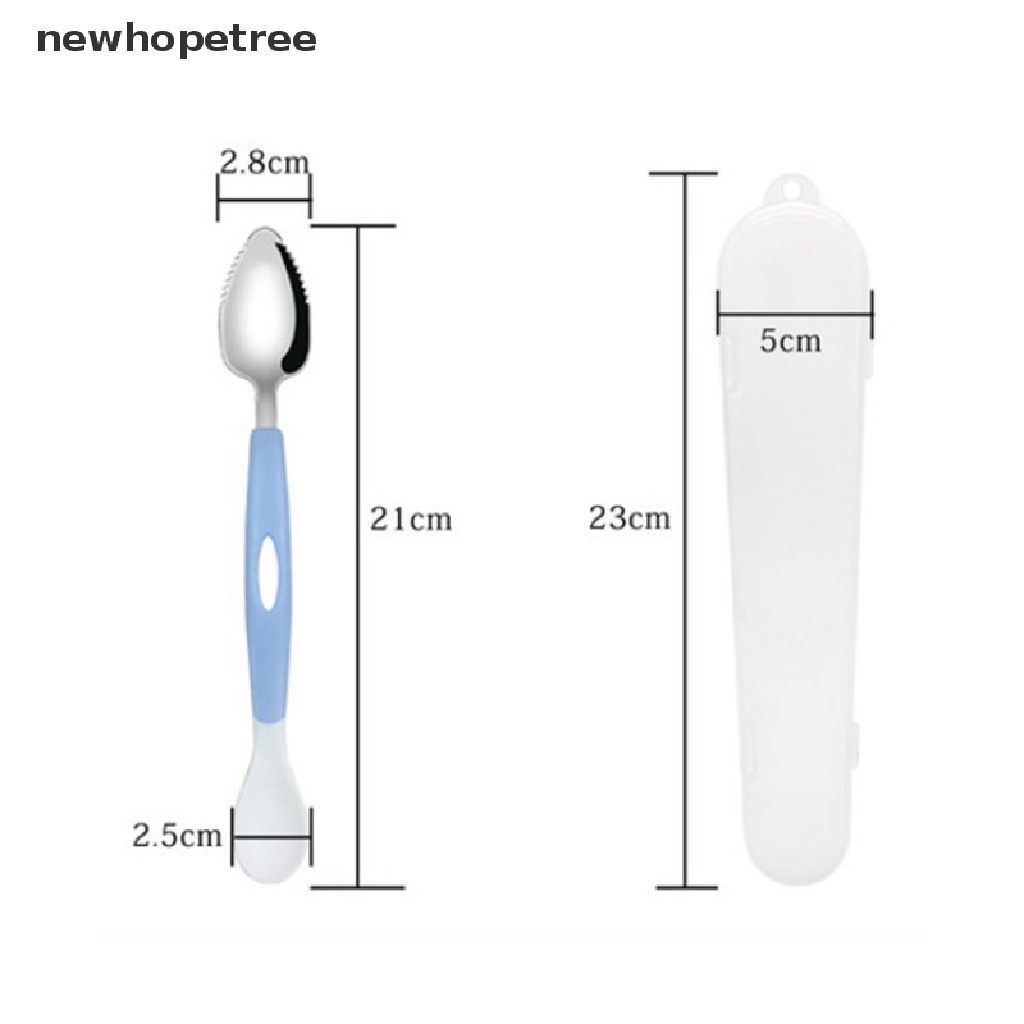 Muỗng Cạo Trái Cây Hai Đầu Viền Cong Dành Cho Bé Mới Sinh