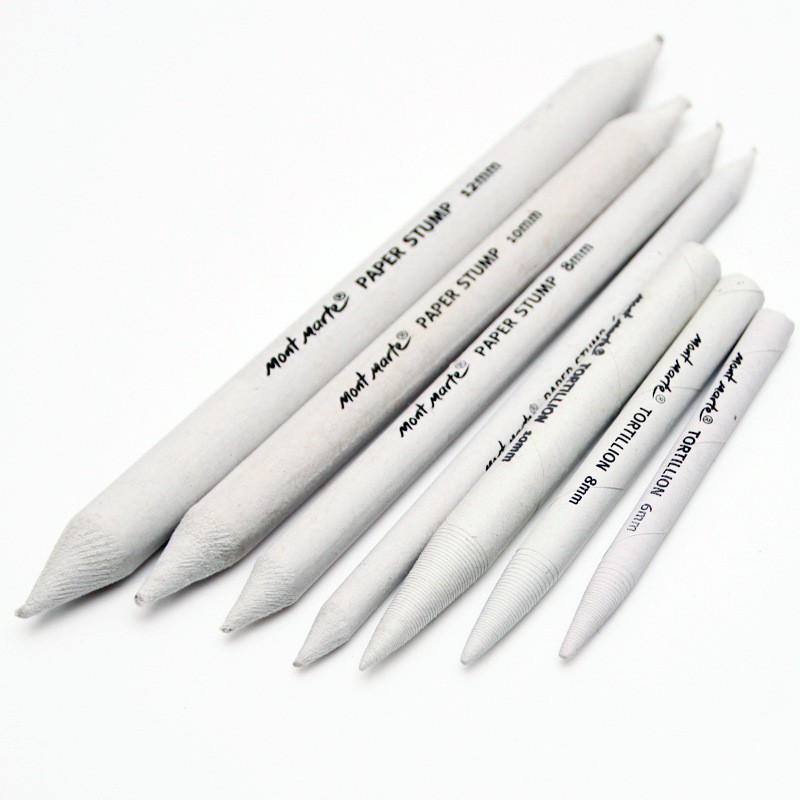 Bộ Di chì MONT MARTE Pastel &amp; Charcoal Blenders (7 cây)