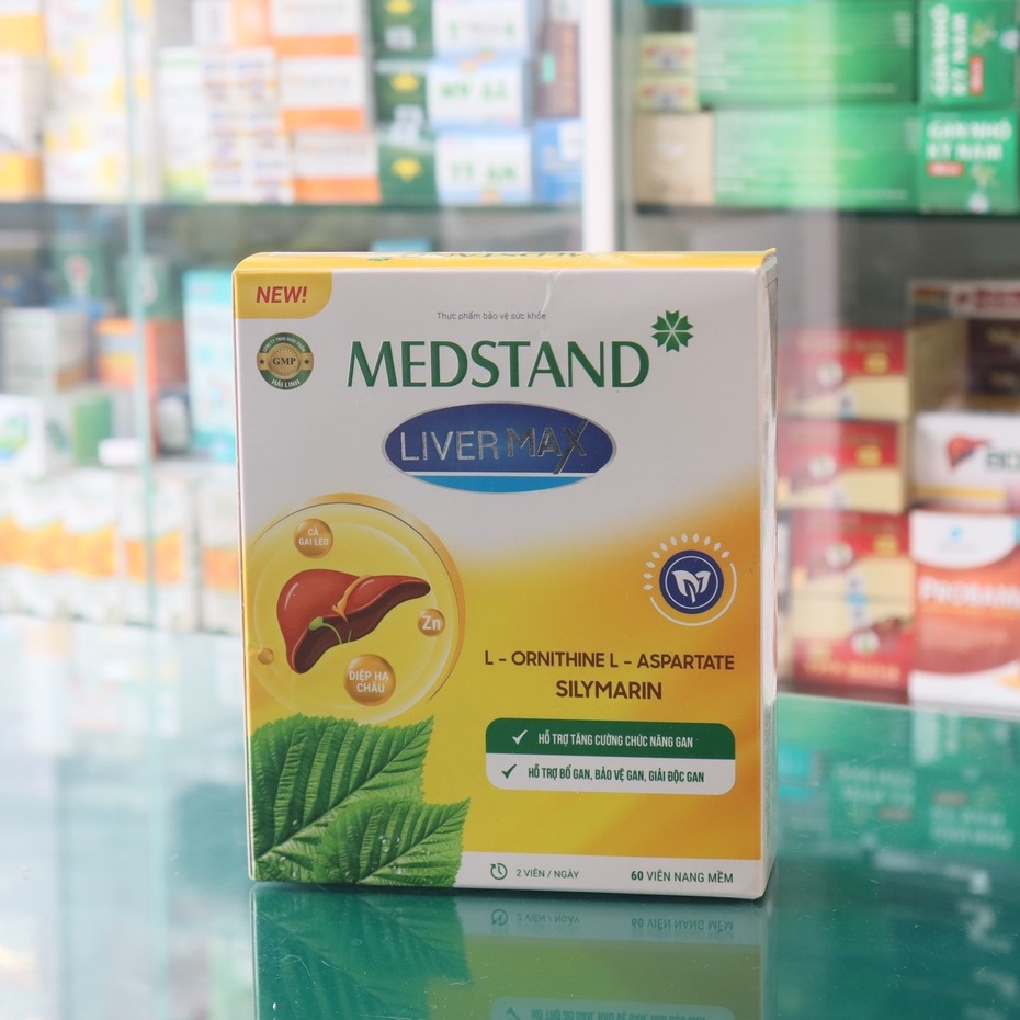 MEDSTAND LIVER MAX – Hỗ trợ bảo vệ và tăng cường chức năng gan, giải độc gan (60 viên)