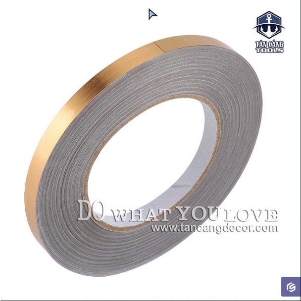 Chỉ Dán Viền Gạch Tường Trang Trí Bản 0,5 Cm Màu Vàng - A110142