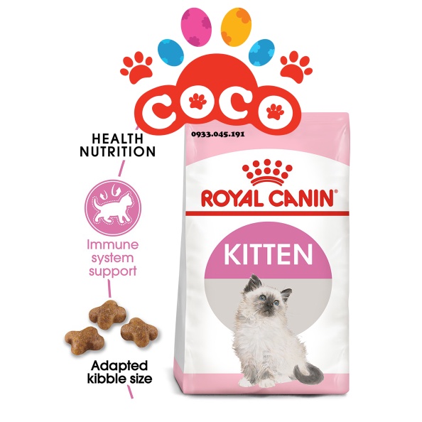 Thức Ăn hạt cho Mèo Royal Canin Kitten cho Mèo con - Túi 2KG
