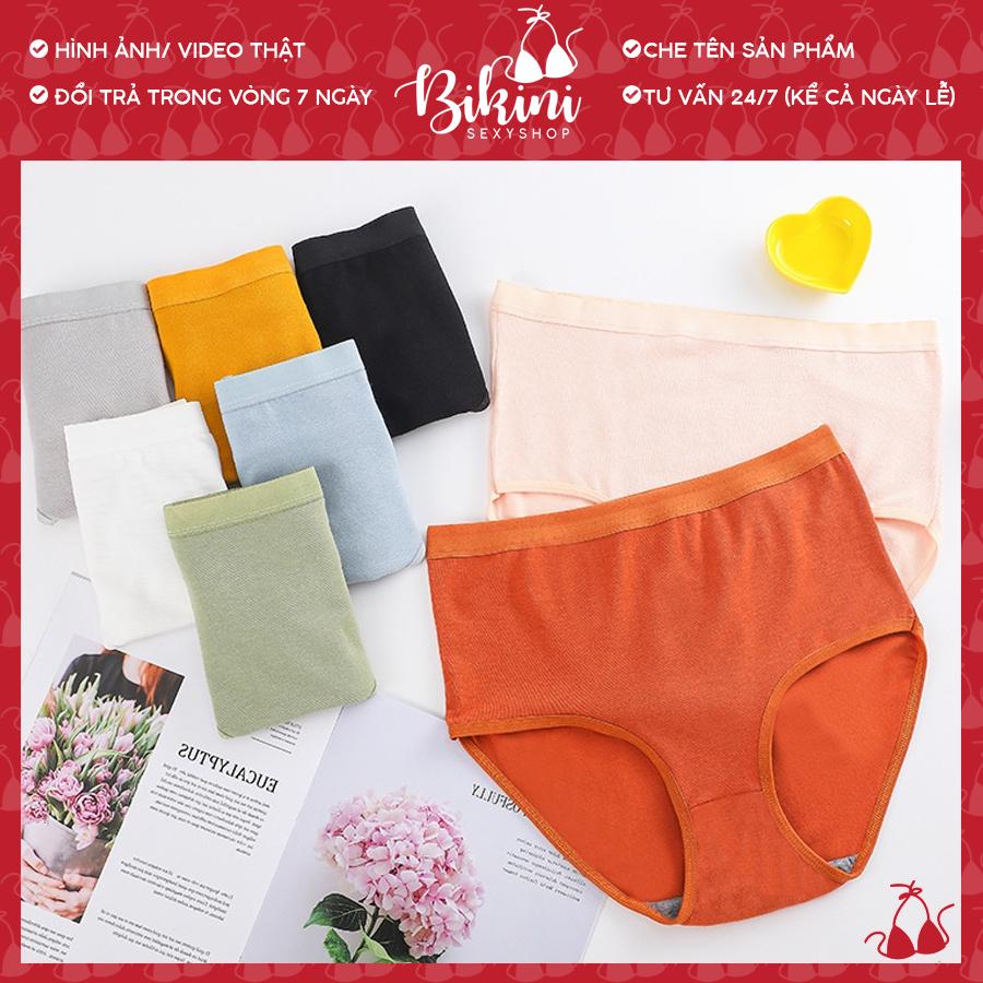 👙❣️QUẦN LÓT NỮ COTTON CẠP CAO TRƠN MỊN KHÁNG KHUẨN NHIỀU MÀU ĐẸP FREESIZE 033