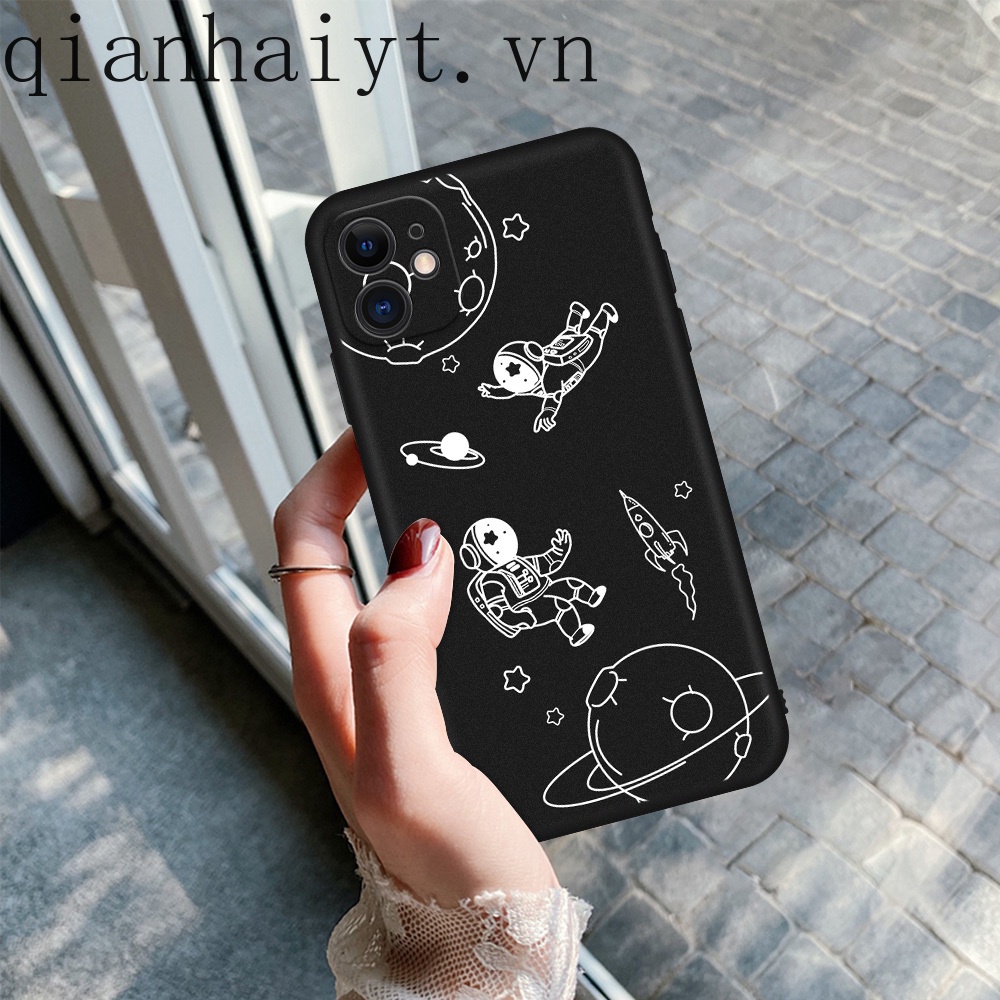 Ốp điện thoại in hình phi hành gia cho IPhone XR X IPhone 7 Plus 8 Plus IPhone XS Max 6S 6 Plus 5 4 M015