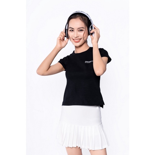 Áo Tshirt Nữ LIVAN SPORT Maxfresh Màu Đen Nhẹ Dịu Thoáng Mát