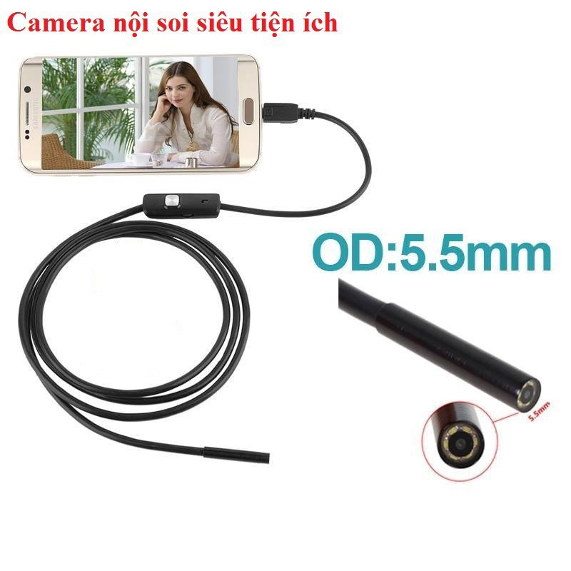 Dụng cụ lấy ráy tai bằng camera nội soi full HD kết nối với điện thoại 💥SIÊU HOT💥 HOT