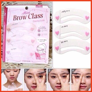 Bộ 3 Khuôn Vẽ Chân Mày Brow Class