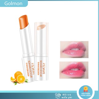 Son dưỡng môi IMAGES mềm mượt giảm thâm môi chiết xuất cam đỏ dưỡng ẩm môi giup môi hồng tự nhiên Golmon