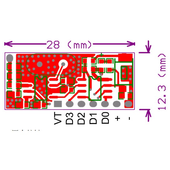 Module Thu Học Lệnh RF 433Mhz RX480E-4A