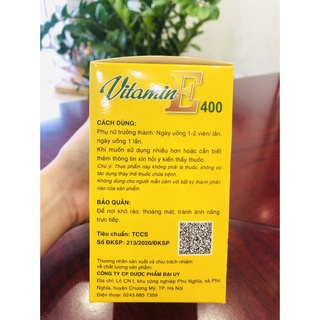 Vitamin e đại uy hộp 100 viên giúp làn da mịn màng tươi trẻ - ảnh sản phẩm 4