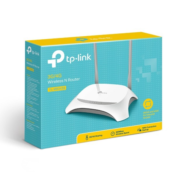 Bộ Định Tuyến Tp-link Tl-mr3420 2 Ăng Ten 3g / 4g 300mbps - 1