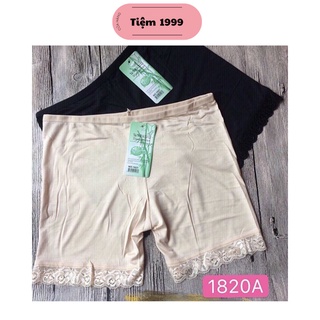 Quần mặc váy cotton lạnh pha ren mặc trong váy chất cotton phối ren đùi