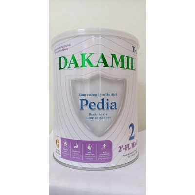 Sữa bột DAKAMIL PEDIA- dành cho bé biếng ăn thấp còi, suy dinh dưỡng -lon 900g