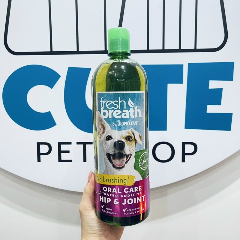 Nước vệ sinh răng miệng TropiClean đủ vị cho Chó đủ vị  474ml- TropiClean Fresh Breath Oral Care Water Additive
