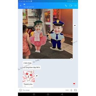 Chibi Sinh Nhật Cho Bé Size Lớn 70cm 80cm