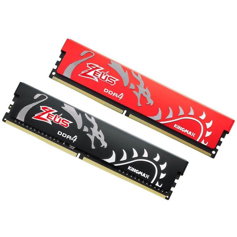 Ram Kingmax Zeus Dragon DDR4 4GB 8GB 16GB 2666 MHz Đỏ/ Đen - Hàng Chính Hãng