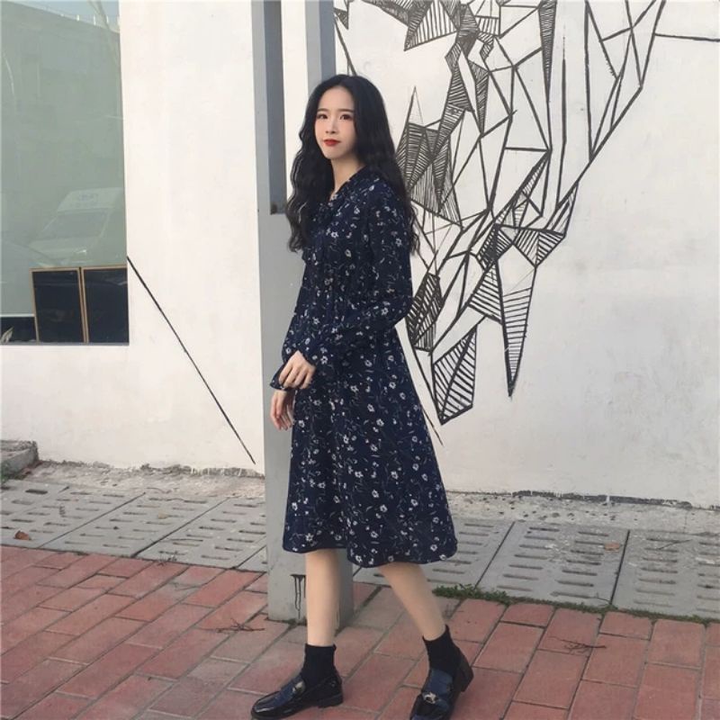 - Váy hoa ulzzang - váy hoa nhí vintage