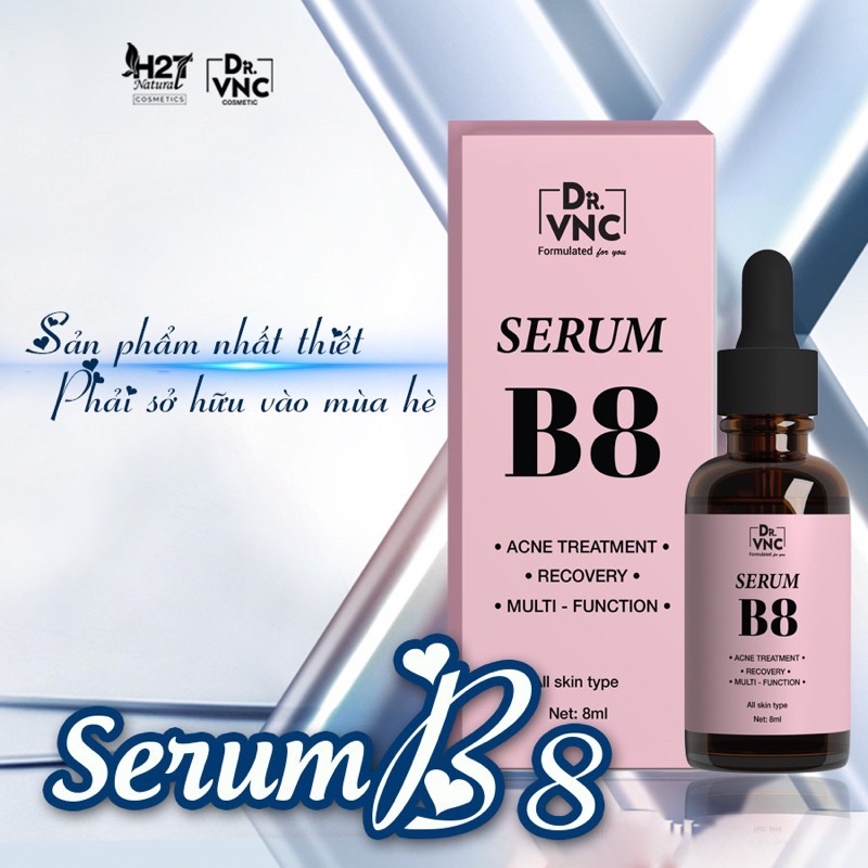 Serum B8 giảm mụn,mờ thâm,se khít lỗ chân lông,căng bóng mịn màng❤️Skin 7 days hiệu quả sau 7 ngày sử dụng
