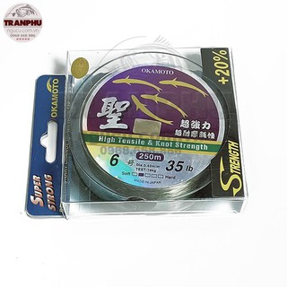 Dây cước câu cá okamoto nhật bản dài 250m - cước 4 con cá_