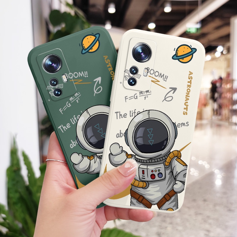 Ốp Điện Thoại Họa Tiết Phi Hành Gia Thông Minh Sáng Tạo Cho Xiaomi Mi 12 12S 12X 11 Pro Lite Ultra 11Lite