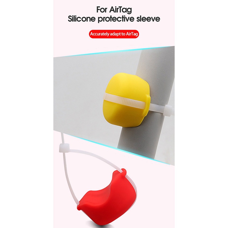 Phụ Kiện Gắn Xe Đạp Giúp Định Vị/ Theo Dõi Chống Thất Lạc/ Chống Thất Lạc Bằng Silicon Màu Trắng