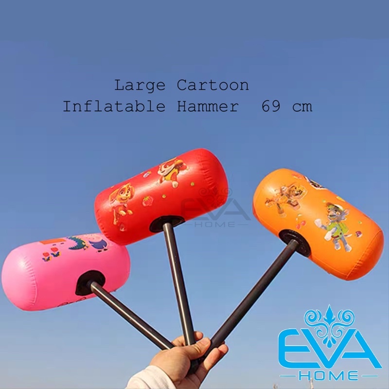 Đồ Chơi Bơm Hơi Búa Tạ Cầm Tay Hoạ Tiết Hoạt Hình Lớn Large Cartoon Inflatable Hammer 70 Cm