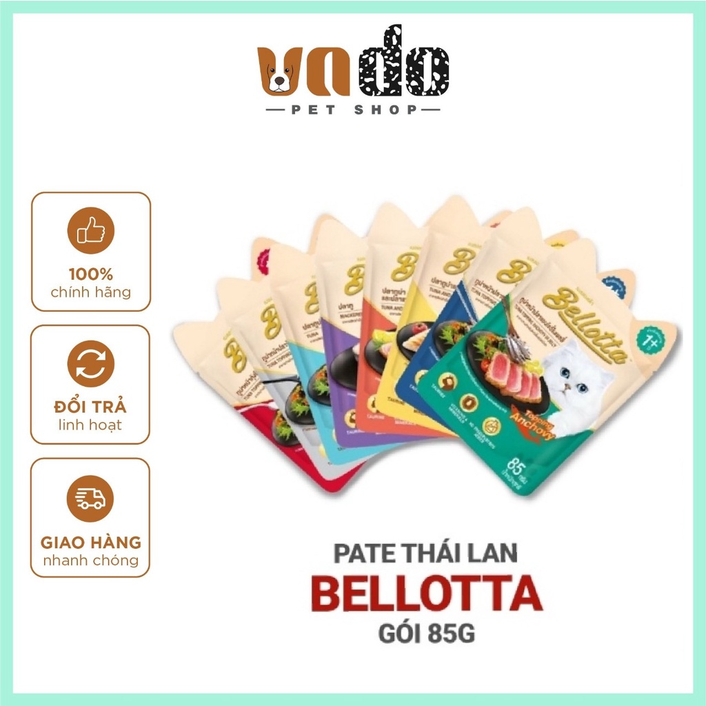 Pate Bellotta gói 85g cho mèo từ Cá Ngừ Thật Best Seller tại Thái Lan - Pate cho mèo thơm ngon