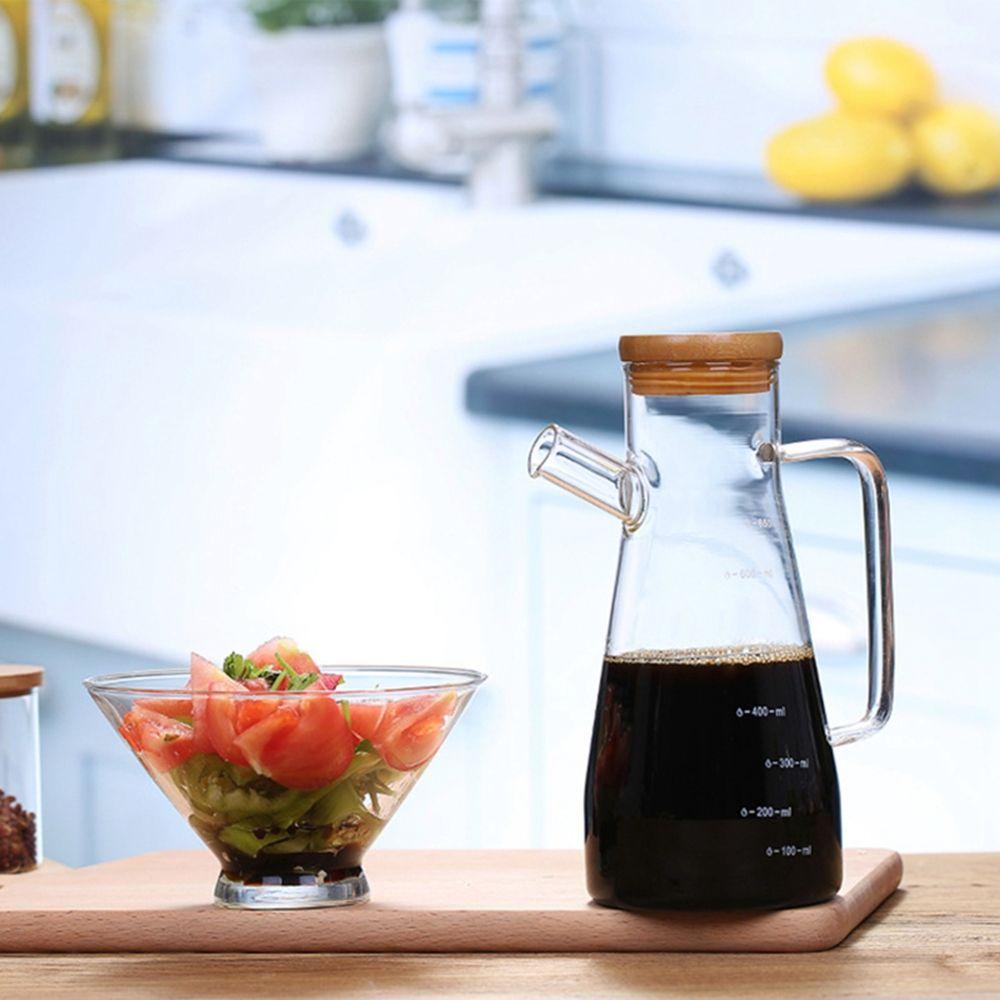 Bình Thủy Tinh Đựng Dầu Ăn / Giấm Có Tay Cầm 650 / 900ml