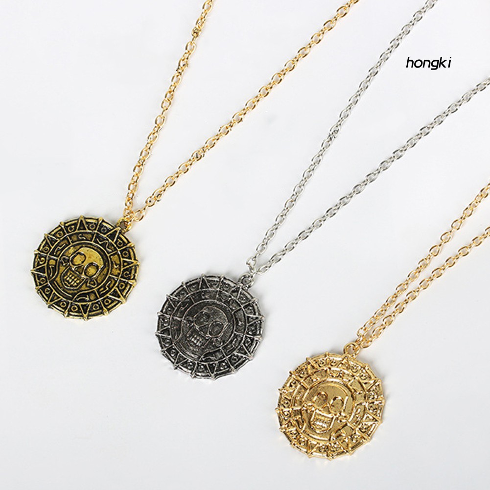 vòng cổ Mặt Hình Đầu Lâu Cướp Biển Thời Trang Dành Cho Nam