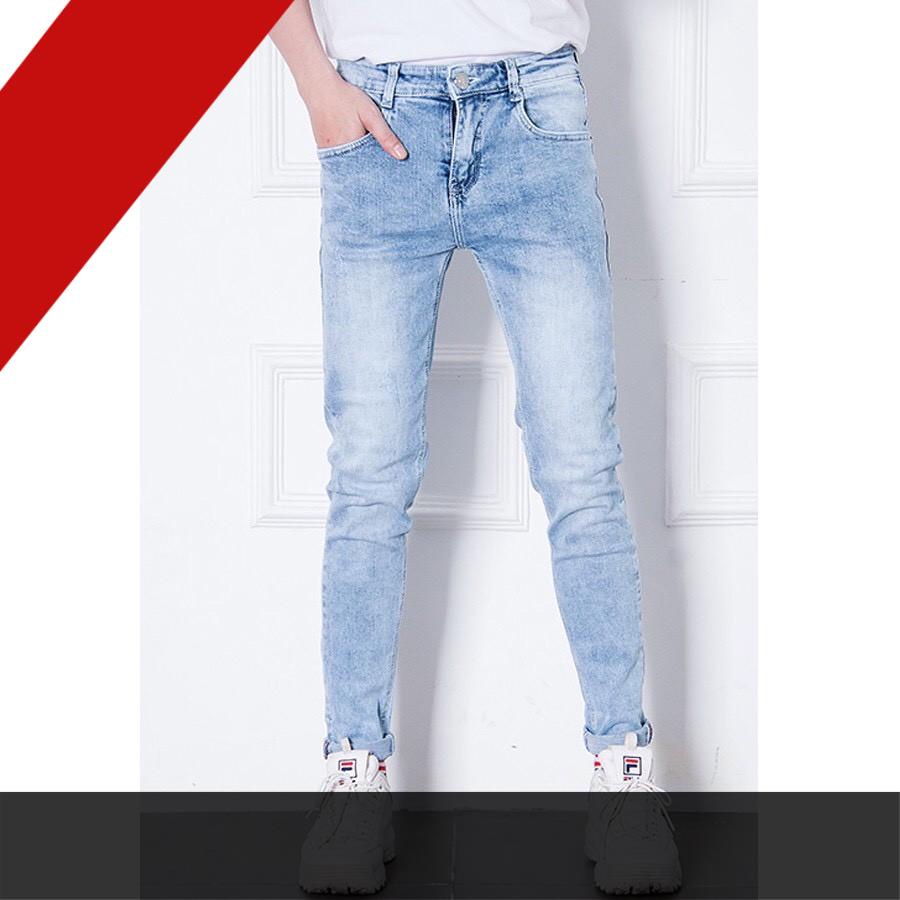 Quần Jean Nam đen trơn kiểu dáng ôm skinny, chất liệu cao cấp co dãn, lên fomr siêu đẹp. Quần bò nam jin nam jaen nam[