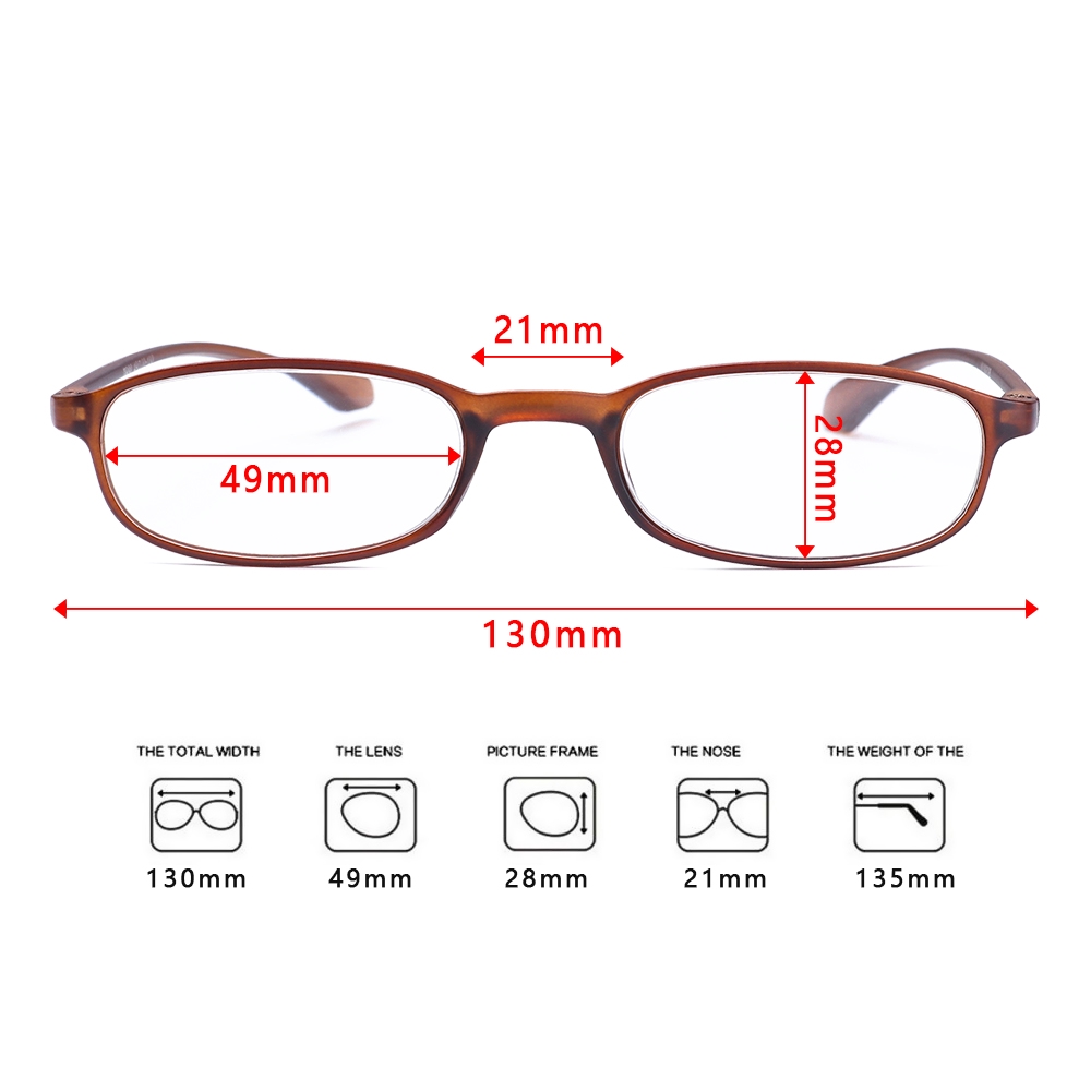 Kính Đọc Sách Siêu Nhẹ+1.0~+ 4.0