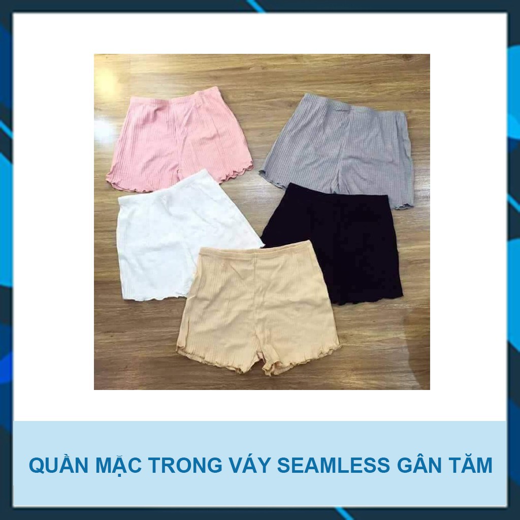 Quần mặc váy chất len tăm - Quần short nữ