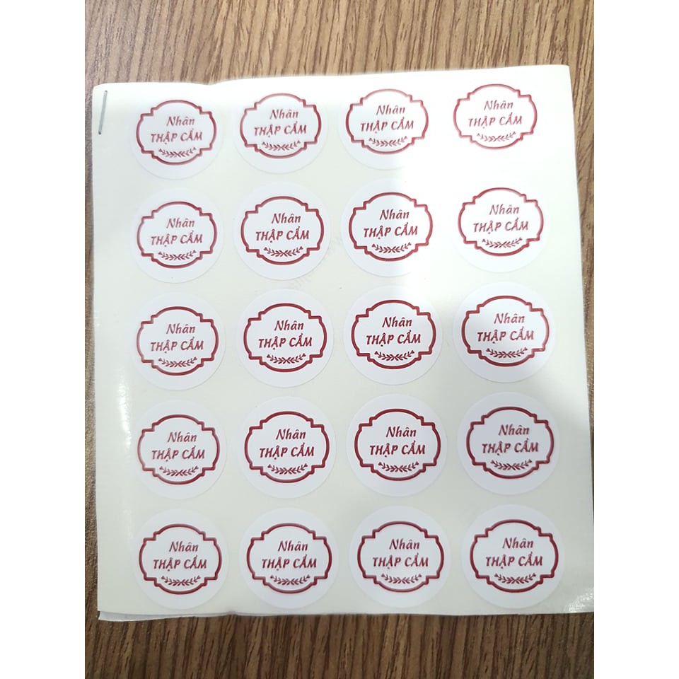 [Mã 77FMCGSALE1 giảm 10% đơn 250K] 20 TEM DÁN NHÂN BÁNH TRUNG THU