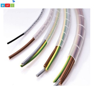 DÂY XOẮN RUỘT GÀ PE MÀU TRẮNG TRONG, Giá cho 10m