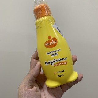 Sữa tắm gội wesser 2 in 1 cho bé 200ml cam