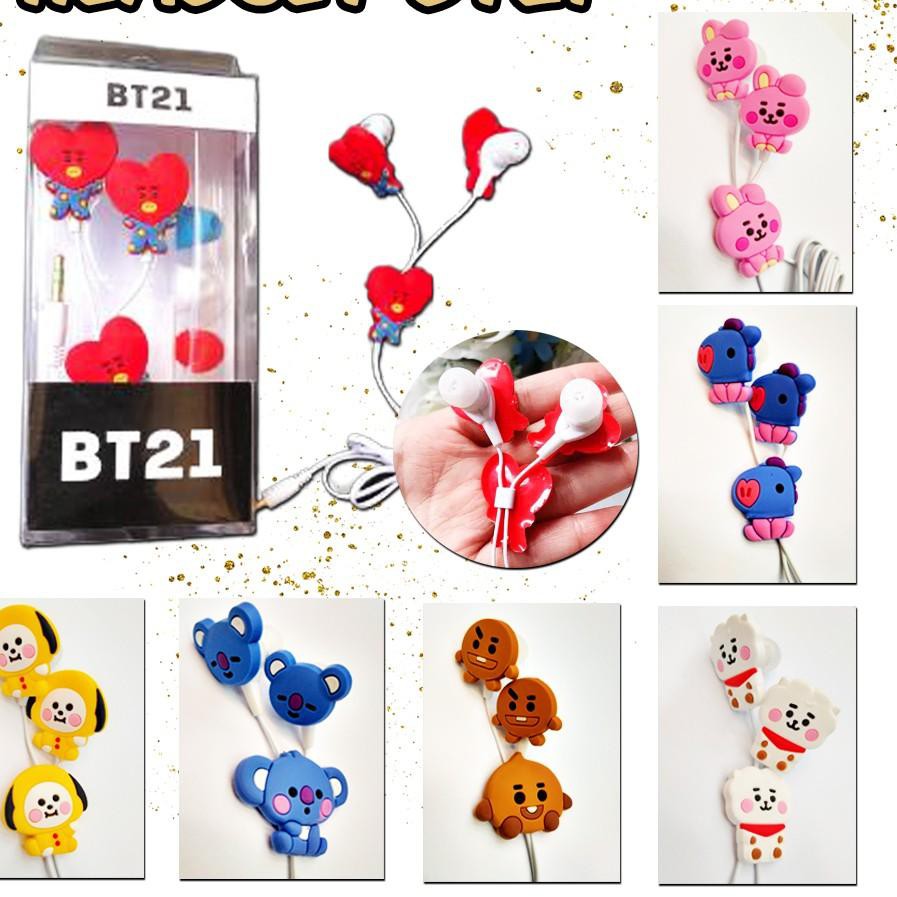 Tai Nghe Nhét Tai 4.4 ~ Họa Tiết Hoạt Hình Bts Bt21