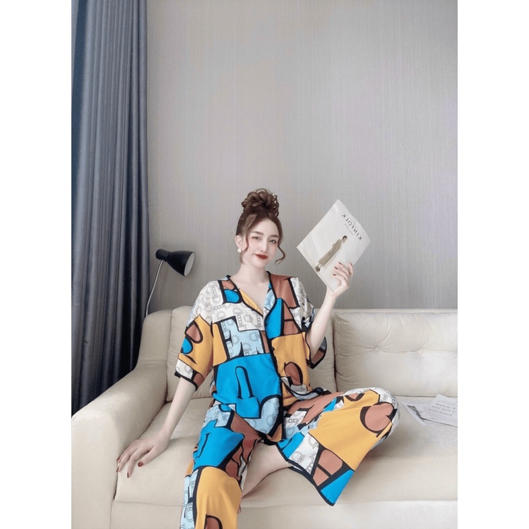 (HCM) SET PIZAMA LỤA THỜI TRANG NỮ - SIÊU XINH , THỜI TRANG TRẺ TRUNG PHONG CÁCH CHO CÁC CHỊ EM , MẶC NHÀ ĐI CHƠI ĐỀU ĐƯ