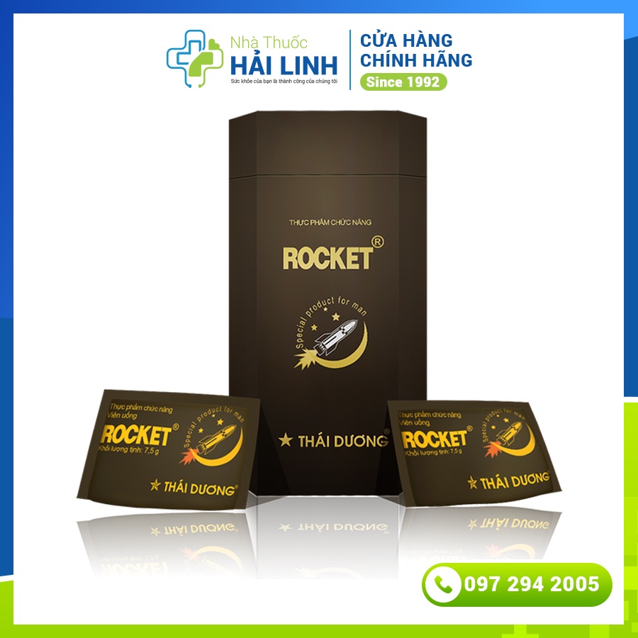 Rocket Thái Dương 30 gói – Giúp bổ thận tráng dương, tăng cường sinh lực, tăng sức đề kháng