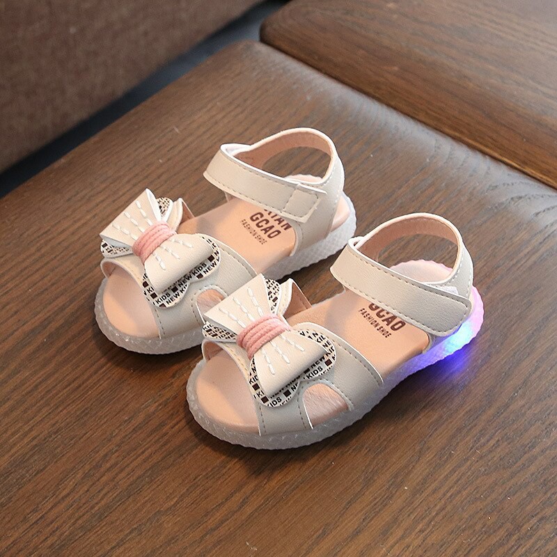 Giày Sandal Đế Mềm Có Đèn Led Phát Sáng Cho Bé Trai Và Gái