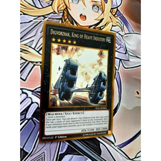 [ Đỗ Lạc Shop ] Thẻ Bài Yugioh Monster Digvorzhak, King of Heavy Industry - PGL3-EN064 - Gold Rare 1st Edition