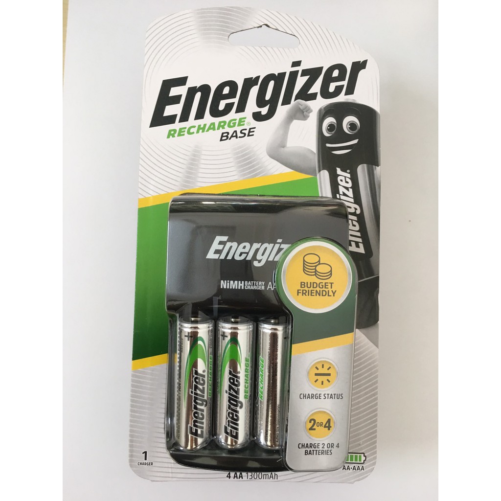 Bộ Sạc Energizer kèm 4 Pin AA 1300mAh