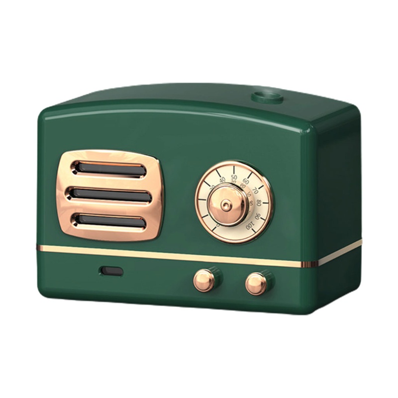 Máy Phun Sương Tạo Độ Ẩm Không Khí Để Bàn Hình Radio Cỡ Lớn Sạc Cổng USB Phong Cách Retro Cho Gia Đình