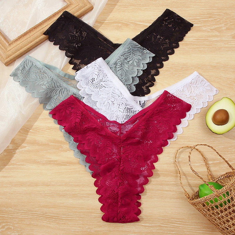 Quần lót ren CUTEBYTE lọt khe gợi cảm dễ thương cho nữ kích thước S-XL