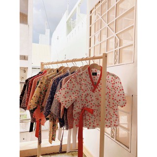 Áo hanbok  họa tiết hoa
