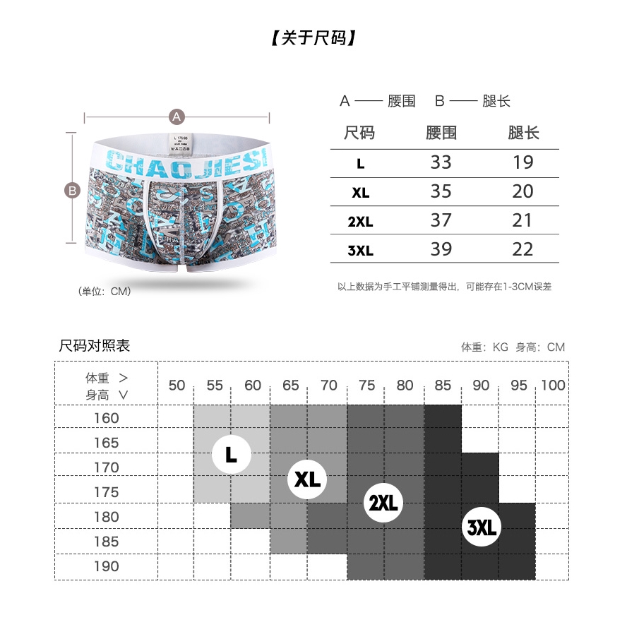 Quần Lót Cotton Lưng Thấp Trẻ Trung Cho Nam