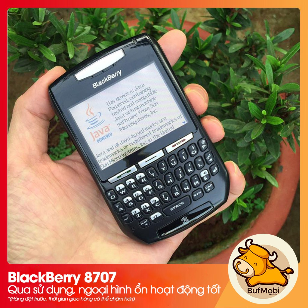 [Điện thoại] Blackberry 8707 Likenew, nguyên zin, nhiều nhà mạng