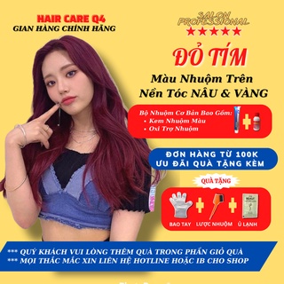 Thuốc Nhuộm Dưỡng Tóc Màu Đỏ Tím, Đỏ Rượu Vang Hot Trend Mùa Tết - Hair Care Q4