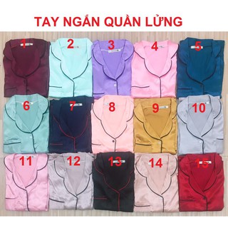BỘ LỤA NƠ TAY NGẮN QUẦN NGẮN LỬNG